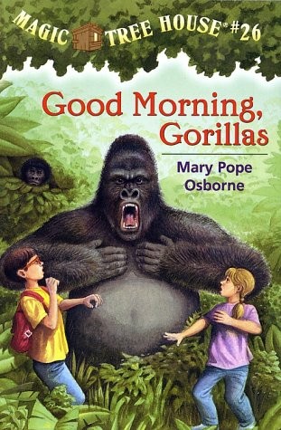 Book cover for "Good Morning, Gorillas" of Mary Pope Osborne